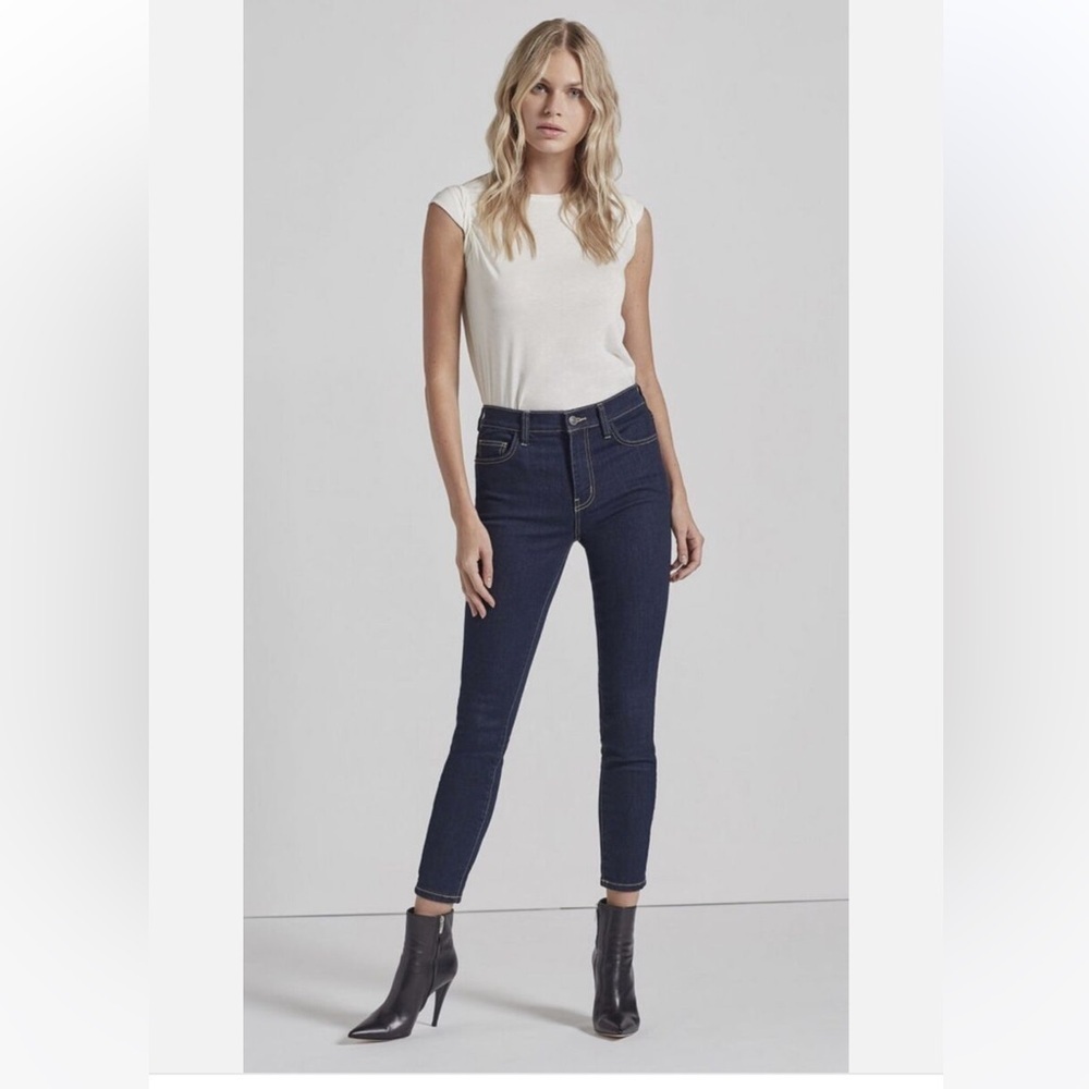 CURRENT/ELLIOTT Sz 34 Dark Wash The High Waist Stiletto Jean